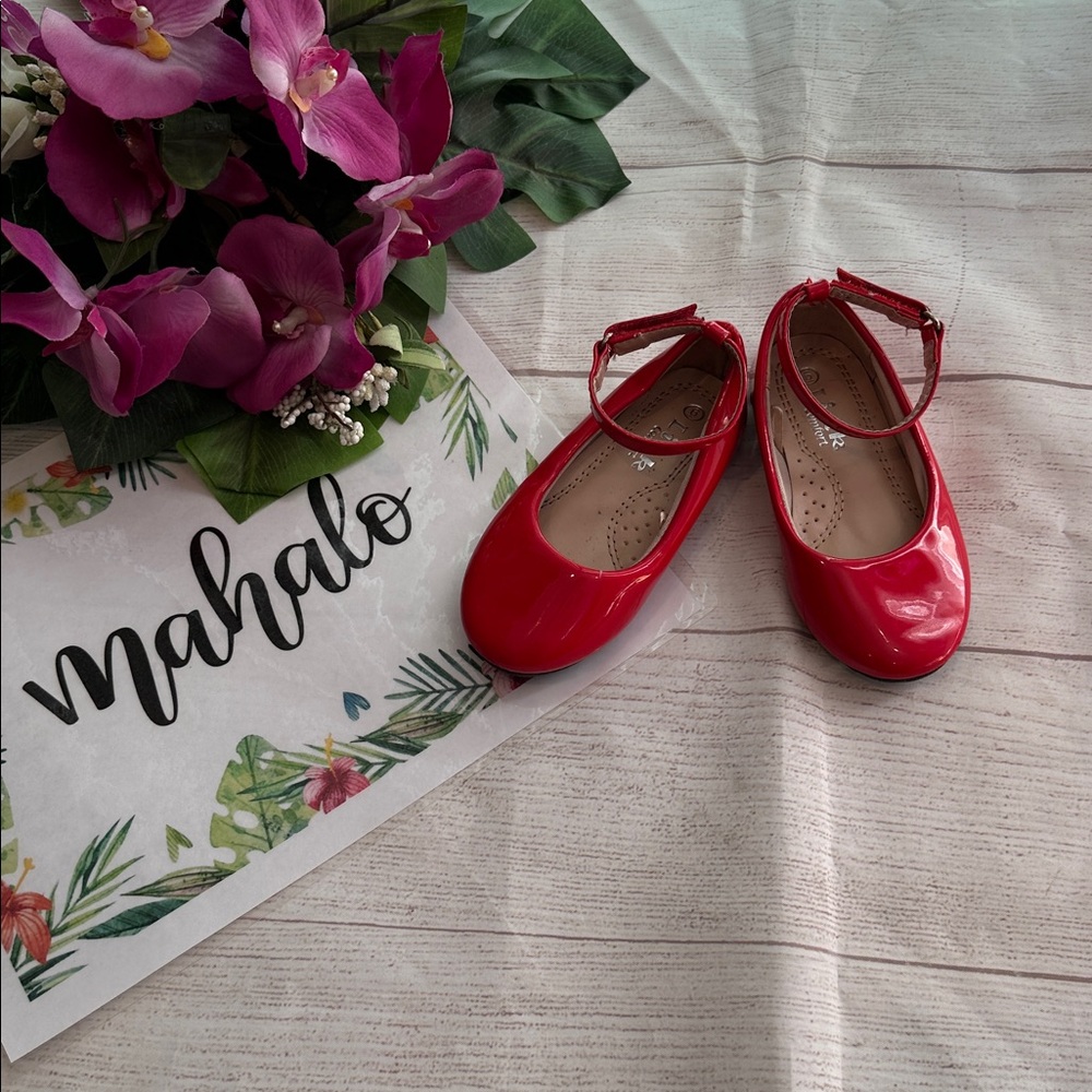 Red Kids Mary Jane Shoes